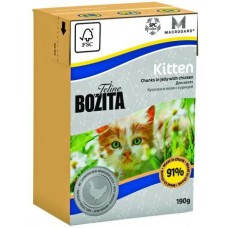 Bozita «Kitten» Кусочки в желе с курицей для котят, беременных и кормящих кошек, 190 гр. (2160)