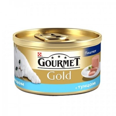 Gourmet Gold для кошек паштет с тунцом, 85г (21720)