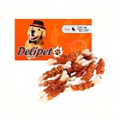 DeliPet лакомство для собак кальциевая косточка, 100 гр. (0352)