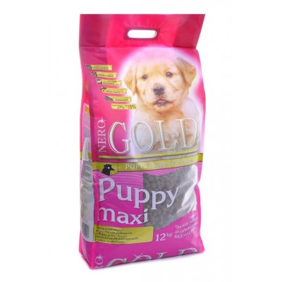 NERO GOLD super premium для щенков крупных пород: Курица и рис (Puppy Maxi 29/18) 18кг (P10193)