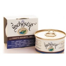 SCHESIR консервы для кошек тунец/снетки, 85 гр. (05539)