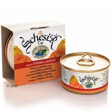 SCHESIR консервы для кошек тунец/папайя, 75гр. (05563)