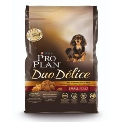 Pro Plan DUO DELICE SMALL & MINI корм для взрослых собак мелких и карликовых пород с курицей и рисом