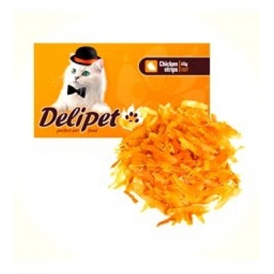 DeliPet для кошек строганина из курицы, 50 гр. (0495)