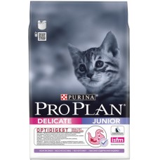 Pro Plan DELICATE JUNIOR для котят с чувствительным пищеварением, индейка