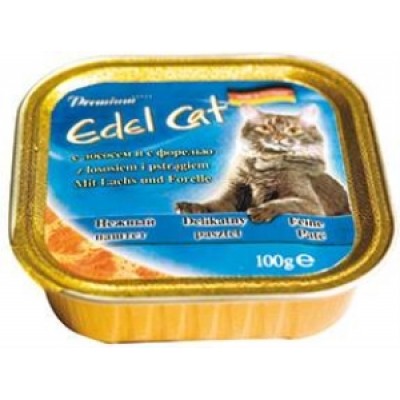 Edel Cat Консервы для кошек, паштет с Лососем и форелью