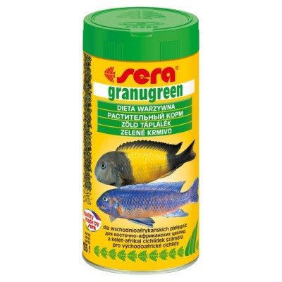Сера 0391 Granugreen Корм для растительноядных цихлид, гранулы 20г (15991)