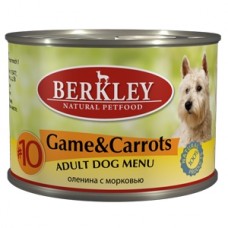 Беркли консервы для собак №10 Дичь с морковью 200гр. (75006/P12487)