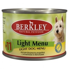 Беркли консервы для собак №11 Индейка с ягненком Легкая формула 200гр. (75010/P12488)