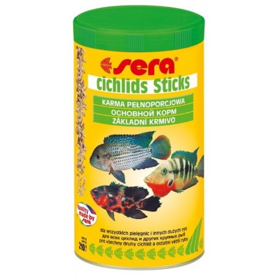 Сера Cichlids Sticks Корм д/цихлид и других крупных рыб, палочки