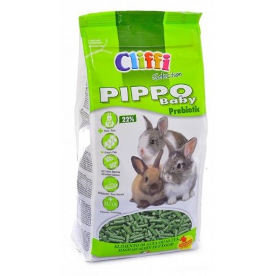 Cliffi Корм для крольчат и молодых кроликов пребиотик 900гр (Pippo Baby Prebiotic SELECTION) (34061)