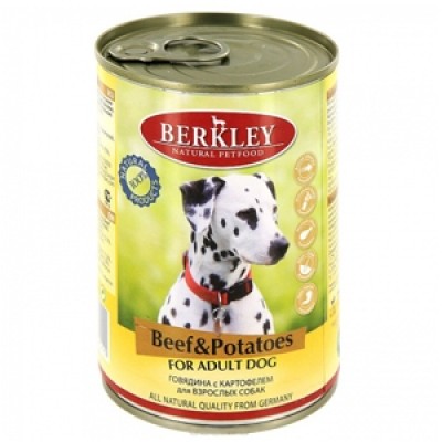 Беркли консервы для собак Говядина с картофелем 400гр. (75019/P12632)