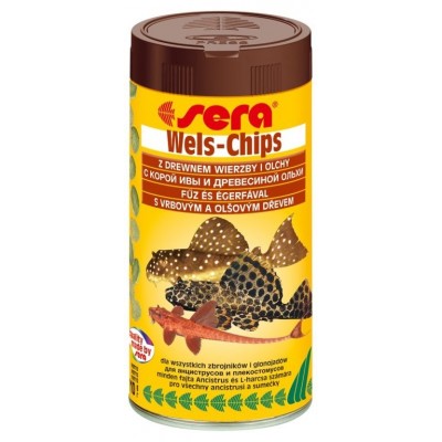 Сера Wels-Chips Корм для лорикариевых сомов, чипсы