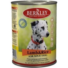 Беркли консервы для собак Ягненок с рисом 400гр. (75075/P12631)
