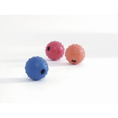 Beeztees Игрушка для собак "Мячик с колокольчиком", литая резина, 7см. (625512)