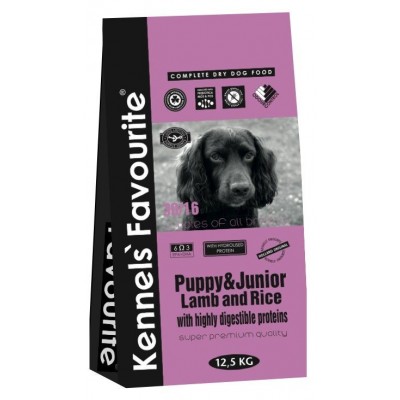 Kennels` Favourite PUPPY & JUNIOR Lamb and Rice для щенков всех пород ягненок рис 30/16