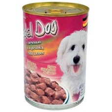 Edel Dog Консервы для собак нежные кусочки в соусе с  печенью, 0.4кг.