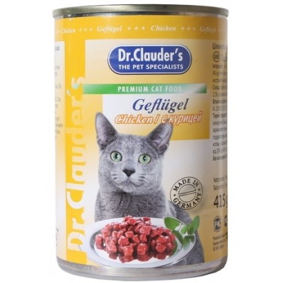 Dr. Clauder's консервы для кошек курица 415 гр. (P21630)