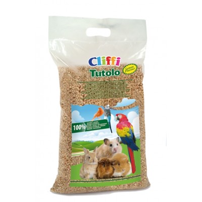 Cliffi Кукурузный наполнитель "Цитрус" для грызунов: 100% органик (Tutolo) 8л-4.5кг