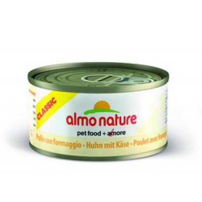 Almo Nature Adult консервы для кошек с Курицей и сыром 70гр. (01402)