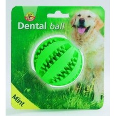 Beeztees Игрушка для собак "Мяч массажный" с запахом мяты для ухода за зубами, резина, 7см. (625407)