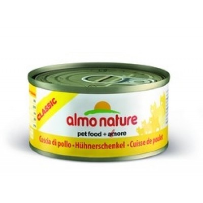 Almo Nature Classic консервы для кошек Аппетитные куриные бедрышки 140гр. (20882)