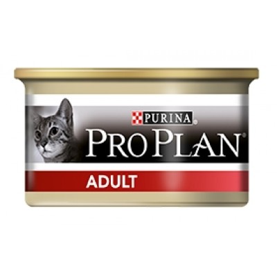 Pro Plan ADULT консервы взрослых для кошек, паштет с курицей, 85гр. (21326)
