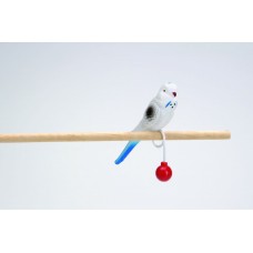 Beeztees Игрушка для птиц "Попугай пластиковый на кольце", 15см. (010326)