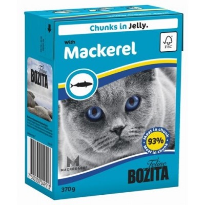 Bozita Feline Mackerel Кусочки в желе со скумбрией, 370 гр. (P22709)