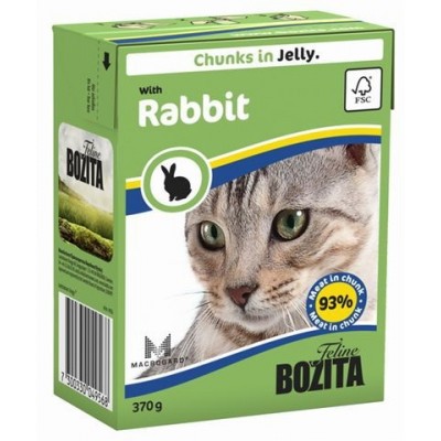 Bozita Feline Rabbit Кусочки в соусе с кроликом, 370 гр. (P22725)