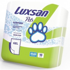 Luxsan Пеленки для животных 60*60см,10шт. (гелевый абсорбент)
