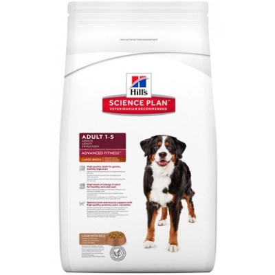 Hill’s Science Plan ADULT LARGE BREED корм для взрослых собак крупных пород для поддержания здоровья суставов и мышечной массы, с ягненком и рисом, 12кг (P11207)