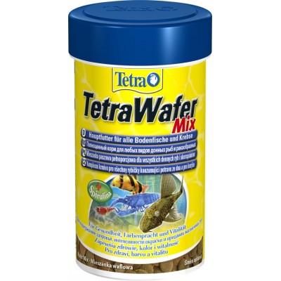 Tetra WaferMix Корм для травоядных, хищных и донных рыб с добавлением креветок, пластинки