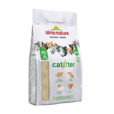 Almo Nature Cat Litter 100% Натуральный биоразлагаемый комкующийся наполнитель 2,27кг
