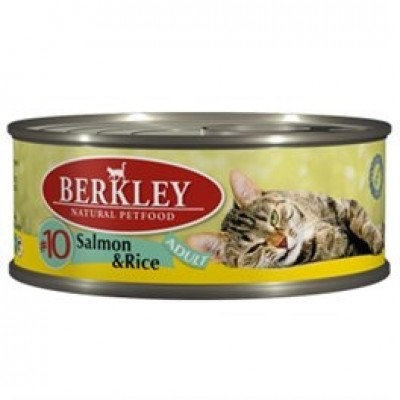 Berkley консервы для кошек #10 Лосось с рисом 100г (75109)