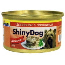 GIMBORN Shiny Dog Консервы для собак Цыпленок с Говядиной, 85гр. (10467,510262)