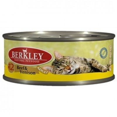 Berkley консервы для кошек #12 Говядина с олениной 100г (75111)