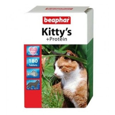 Beaphar Kitty's протеин витамины для кошек