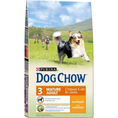 Dog Chow сухой корм для собак старше 5 лет с курицей (Mature Adult)