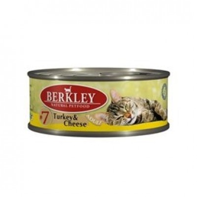 Berkley консервы для кошек #7 Индейка с сыром 100г (75106)