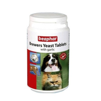 Beaphar Brewers Yeast&Garlic Витамины для собак и кошек с пивными дрожжами и чесноком, 250 таб. (12664)