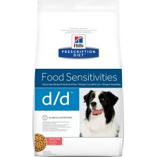 Hill’s Prescription Diet D/D сухой корм для собак при кожных реакциях и рвоте/диарее в случае аллергии, лосось с рисом