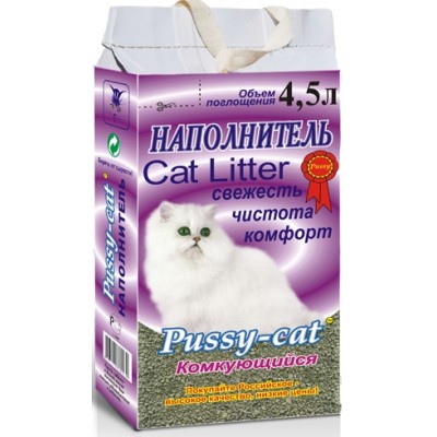 Pussy-cat Наполнитель комкующийся (фиолетовый)