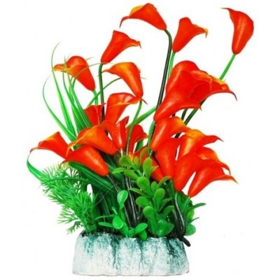 Уют ВК508 Растение Оранжевые цветы 24см (C42820)