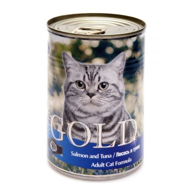 Nero Gold Консервы для кошек "Лосось и тунец" (Salmon and Tuna) 410г