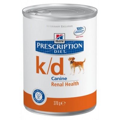 Hill's Prescription Diet K/D консервы для поддержания здоровья собак с заболеваниями почек, 370г (C11149)