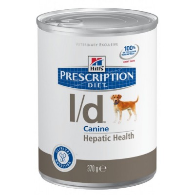 Hill's Prescription Diet L/D консервы для поддержания здоровья собак с заболеваниями печени, 370г  (C19430)
