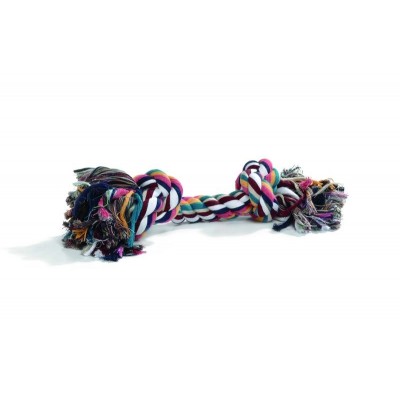 Beeztees Игрушка для собак "Канат с 4-мя узлами" разноцветный, 360г*60см. (640935)
