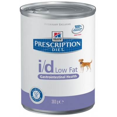 Hill's Prescription Diet I/D Low fat консервы для поддержания здоровья собак с расстройствами пищеварения Низкокалорийный 360г (P13039)