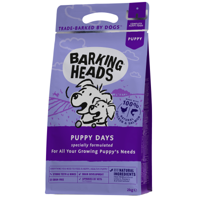 Barking Heads PUPPY DAYS FOR LARGE BREED PAPPIES для щенков Крупных пород с курицей, лососем и рисом "Щенячьи деньки"